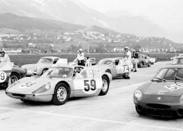 Innsbruck 1964: GT-Stars in Reihe 1: Franco Patria, Udo Schütz