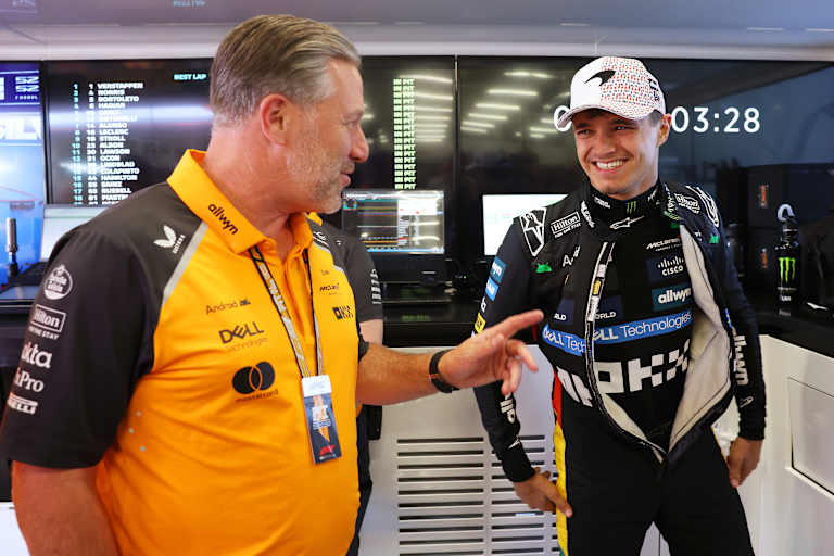 Zak Brown und Lando Norris: Wer triumphiert in der Kart-Challenge?