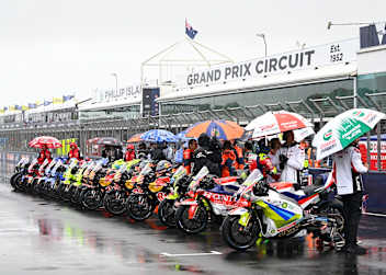 Mehr als eine Parade der MotoGP war am Sonntag nicht möglich