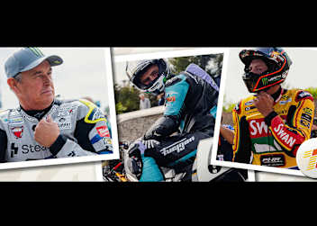 Classic TT 2026 mit McGuinness, Dunlop und Hickman (vlnr.)