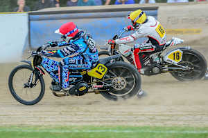 Dave Meijerink (13) beim EM-Finale in Eenrum im Duell mit Andrew Appleton