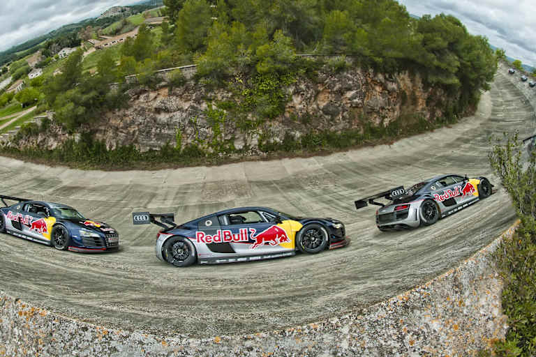 Rallye-Star Carlos Sainz senior im Audi in Sitges