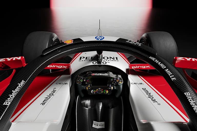 Der Arbeitsplatz von Leclerc und Hamilton