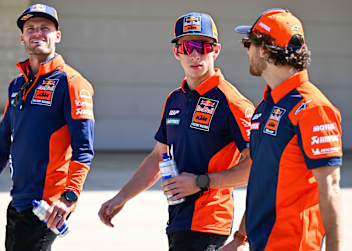 Verlassen alle KTM (v.l.): Brad Binder, Pedro Acosta und Enea Bastianini