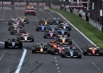 Der Rennstart in Melbourne