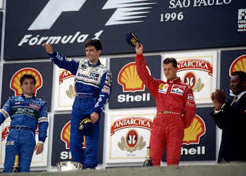 Jean Alesi, Damon Hill und Michael Schumacher