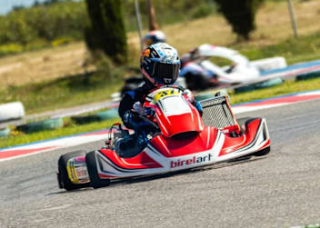 Pedro Acosta mit dem Go-Kart