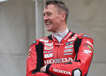 Dean Harrison hat nach seiner Trainingsbestzeit gut lachen