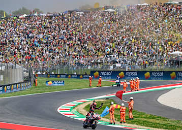 Auch Pecco Bagnaia wurde in Mugello gefeiert