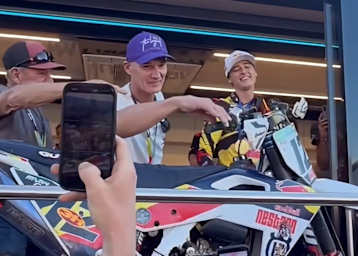 Liam Everts mit Vater Stefan und Großvater Harry
