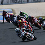 Marcel Schrötter (vorne) kam in der Supersport-WM nicht mehr unter