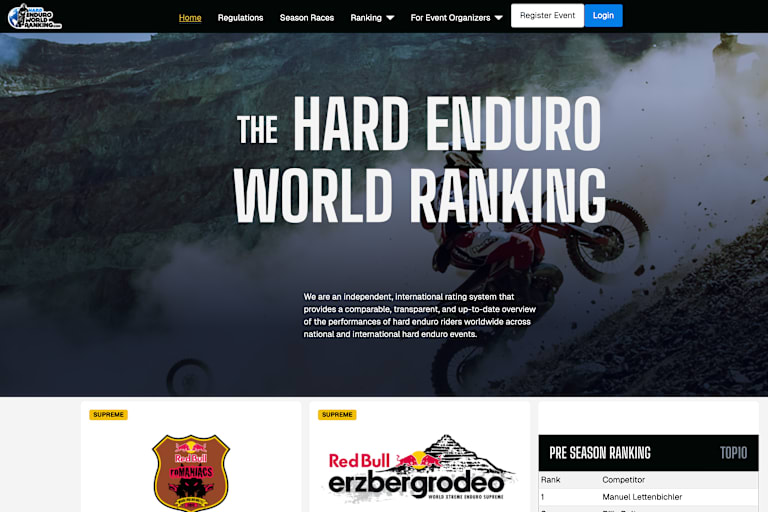 Am 1. Februar ging enduroworldranking.com live 