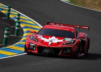 Die Corvette Z06 LMGT3.R von Orey Fidani in Le Mans