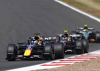 Isack Hadjar lag in Silverstone ein paar Runden lang hinter Max Verstappen