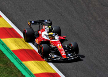 Lewis Hamilton im Ferrari