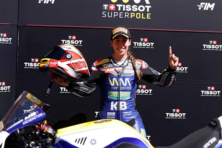 Maria Herrera ist die erste Pole-Setterin der WorldWCR 2026