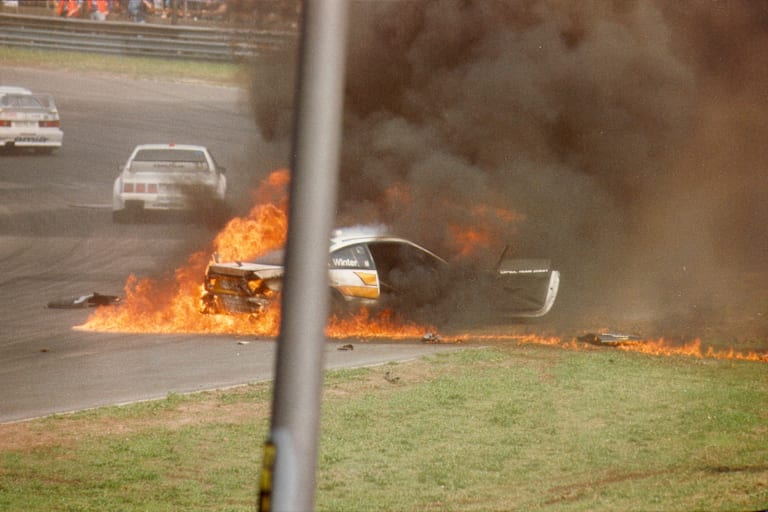 Das Feuer-Inferno von Berlin: John Winter entkam mit leichten Verbrennungen