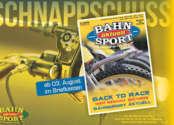 Das Titelbild der ersten «neuen» Bahnsport aktuell – Ausgabe August