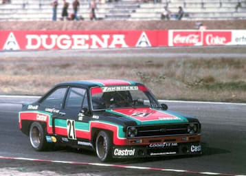Hans Heyer im Zakspeed-Ford Escort in Castrol-Farben