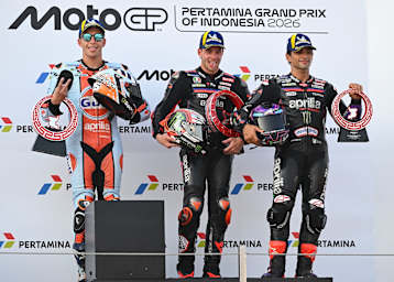 Aprilia stellte mit Bezzecchi, Fernandez und Martin das GP-Podium