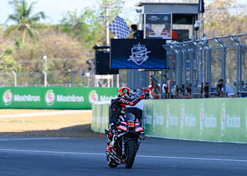 Marco Bezzecchi lag in Buriram weit voraus