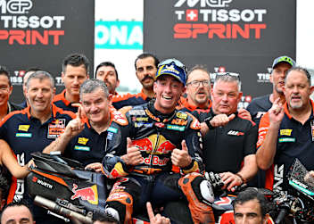Pedro Acosta und die KTM-Crew hatten zu feiern