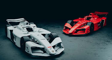 Porsche setzt in der Formel-E-Saison 2026/2027 zwei WErksteams mit je zwei Fahrzeugen ein. Neu dabei: Das spektakuläre Fahrzeug aus der vierten Fahrzeuggeneration, welches erst kürzlich präsentiert wurde