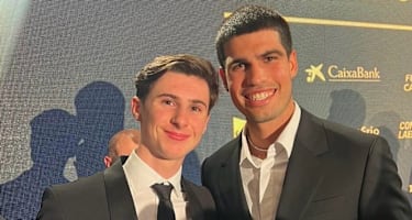 Maximo Quiles mit Carlos Alcaraz 