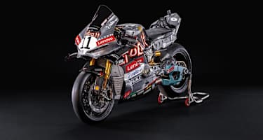 Die Ducati V4R im Design der 1972er 750-Imola-Desmo