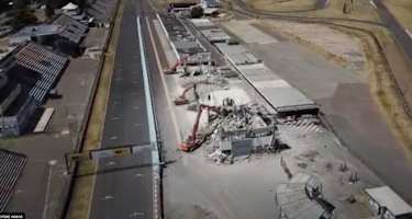 Das Fahrerlager der Rennstrecke in Buenos Aires wird abgerissen