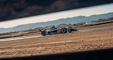 Der neue Formel E Porsche beim Test in Almería