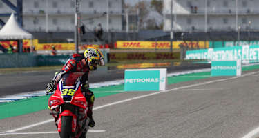 Wo ist das Problem? Auch Joan Mir musste den GP vorzeitig beenden