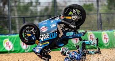 Crash mit Konsequenzen: Fußbruch bei Adrian Huertas