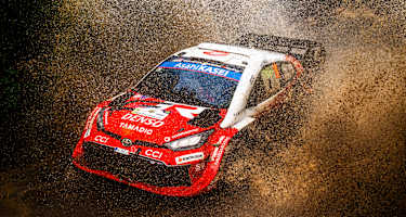 Toyota-Pilot Takumato Katsuta führt die Safari-Rallye Kenia an