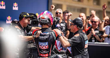 Patrick Mellauner (re.): Bei Intact an der Seite von Moto2-Ass Senna Agius