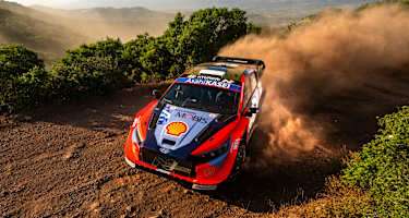 Ott Tänak im Hyundai Sieger bei der Akropolis 2025
