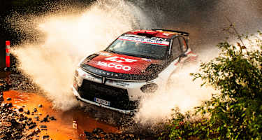 Yohann-Rossel mit bislang zwei WRC2-Siegen im Lancia in 2026