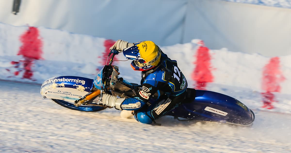 Eisspeedway-Supercup-Niclas-Svensson-auf-den-letzten-Metern-zum-Sieg