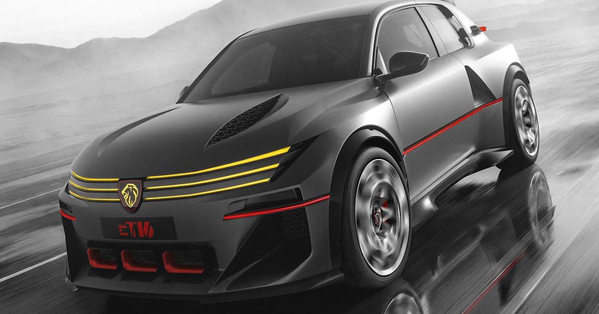 Peugeot E-T16 Concept: Hommage an den legendären 205 Gruppe B mit 816 ...