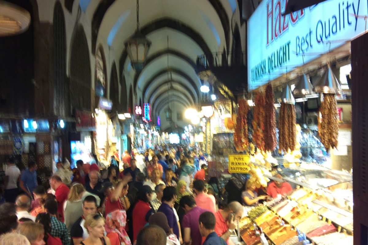 Auf dem Basar in Istanbul