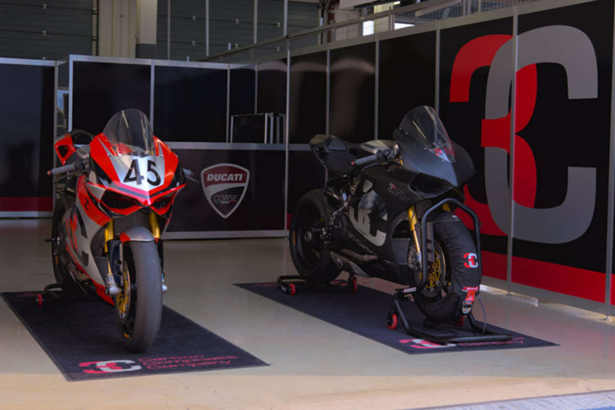 Ein Blick in die Ducati-Box