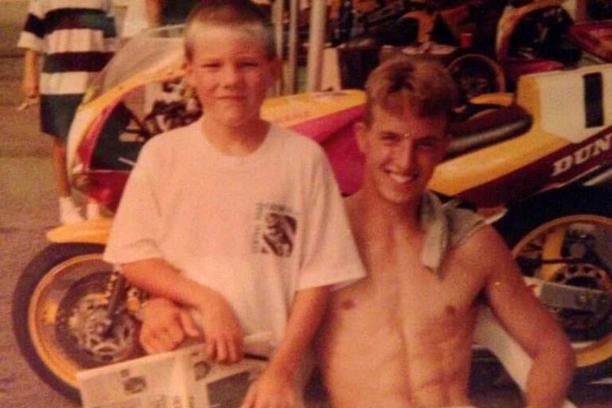 Zwei spätere Superbike-Weltmeister: Ben Spies (li.) und Colin Edwards