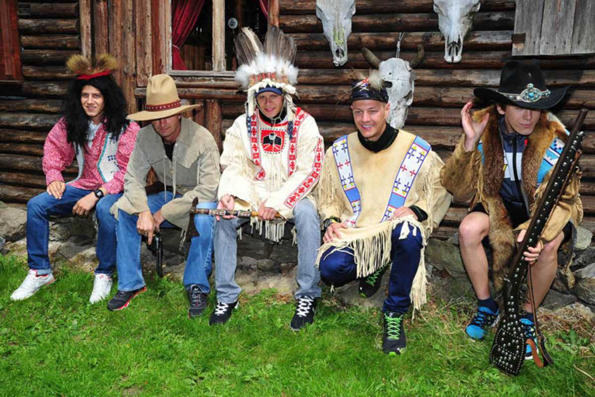 Die Fünf aus dem Wilden Westen: Schrötter, Edwards, Bradl, Aegerter und Edwards (v. li.)