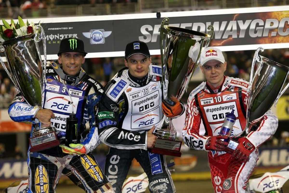 Thorn-Podium: Greg Hancock, Adrian Miedzinski, Jaroslaw Hampel