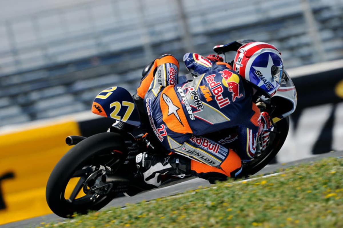 Roberts bei der Arbeit im Red Bull Rookies Cup