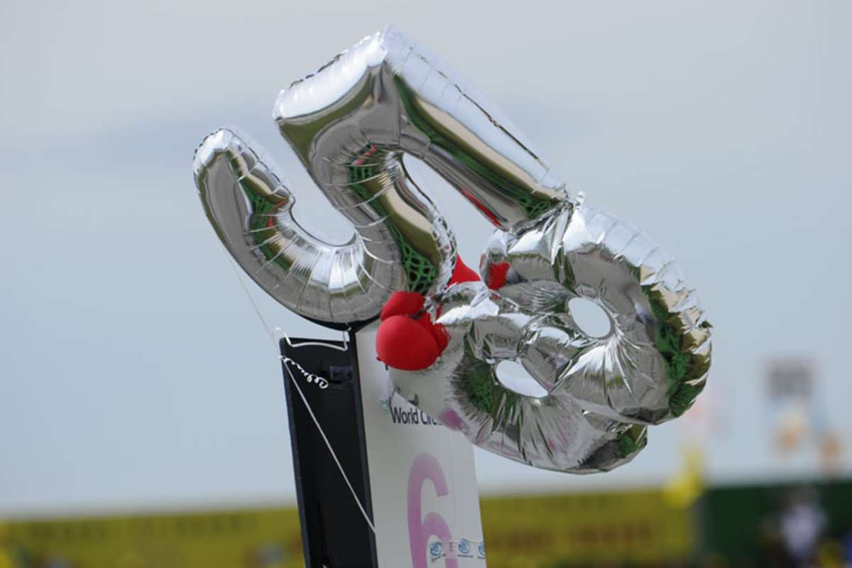 Die Nummer 58 war auch beim Misano-GP 2013 überall gegenwärtig