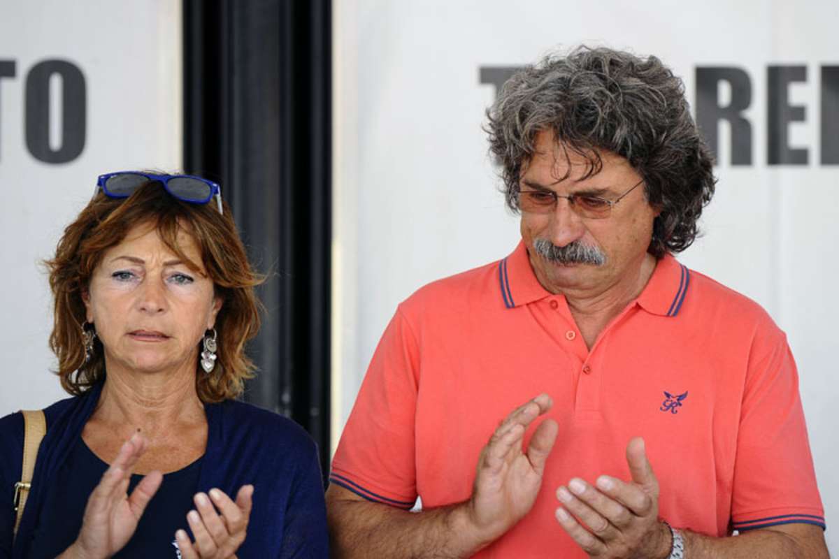 Sehr gefasst: Rosellla und Paolo Simoncell