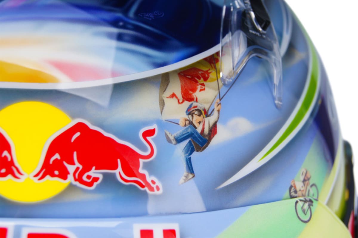 Eine Detailaufnahme des neuen Helms