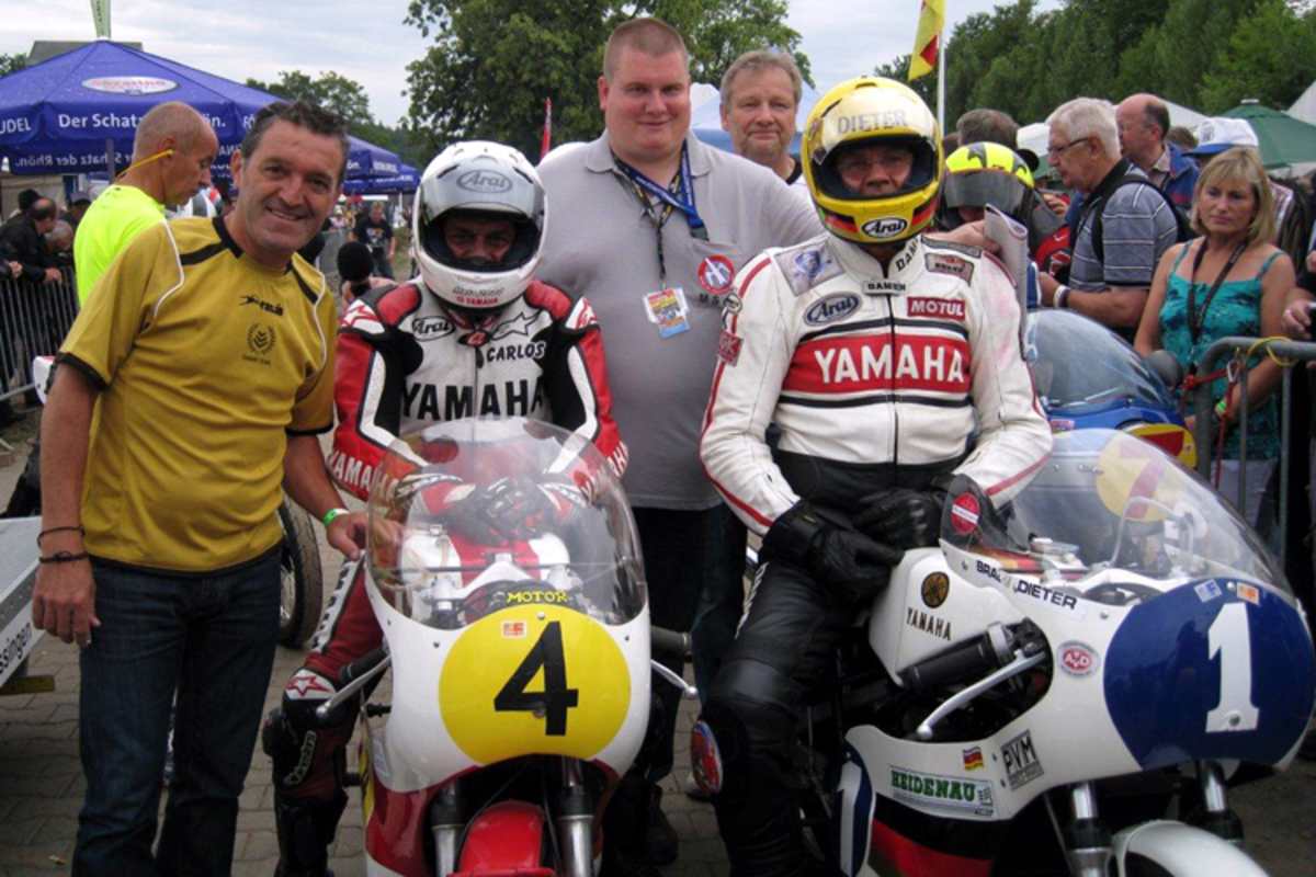 Manuel Herreros, Carlos Lavado und Dieter Braun (v.l.)