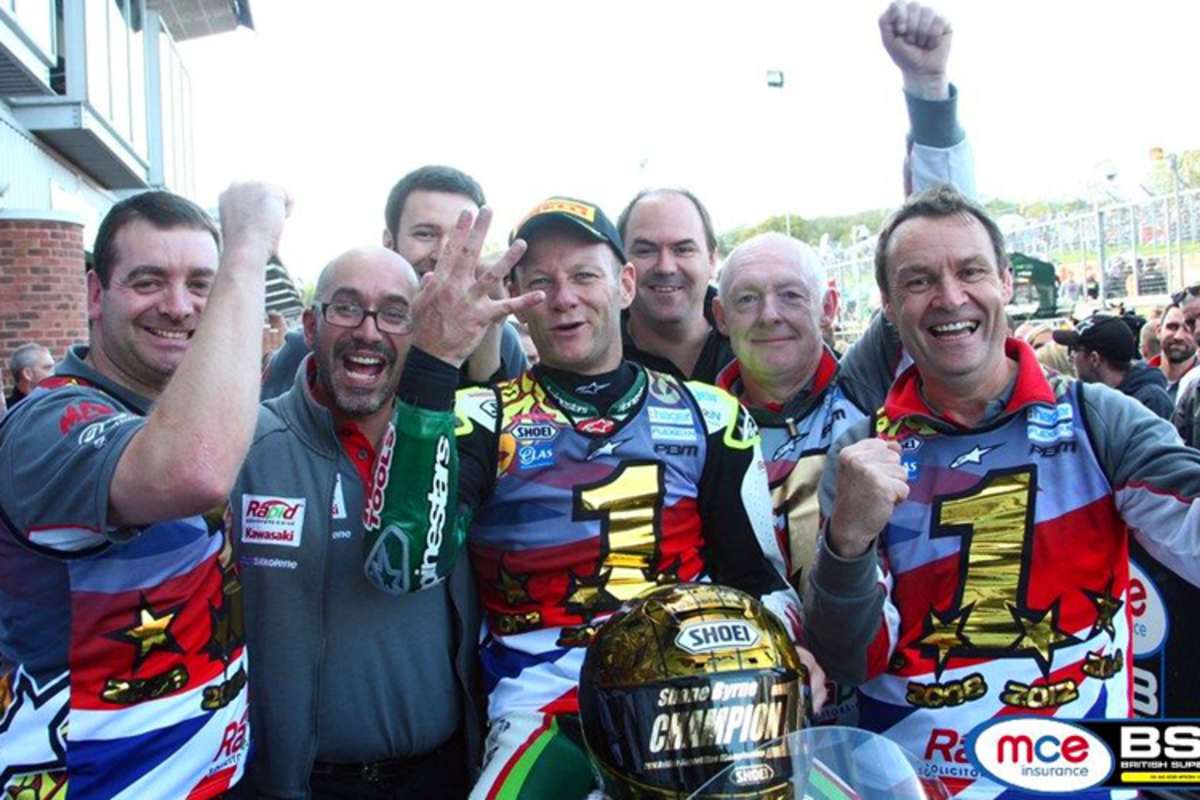 Shane Byrne - 2014 mit seinem Team Rapid Solicitors Kawasaki